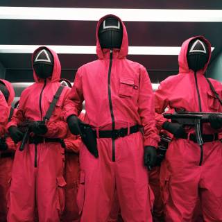 Squid Game guard PC wallpaper