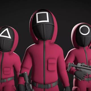 Squid Game guard PC wallpaper