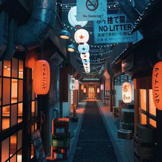 Lofi Japan iPhone wallpaper