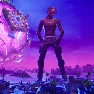 Travis Scott Astro Fortnite wallpaper