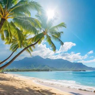 Hawaii landscape beach wallpaper
