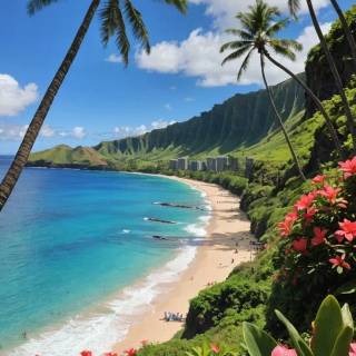 Hawaii landscape beach wallpaper