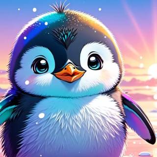 Cute penguin baby wallpaper