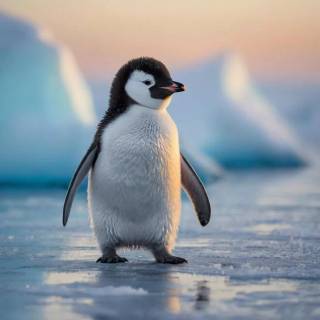 Cute penguin baby wallpaper