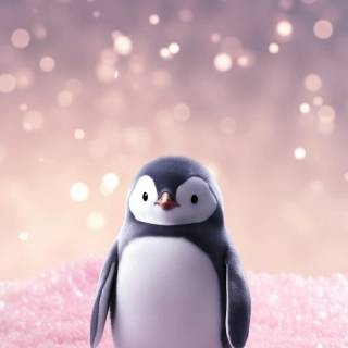 Cute penguin baby wallpaper