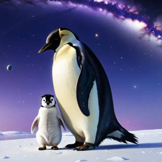 Cute penguin baby wallpaper