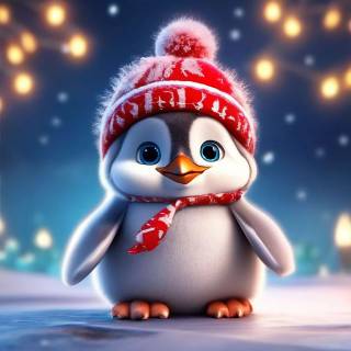 Cute penguin baby wallpaper