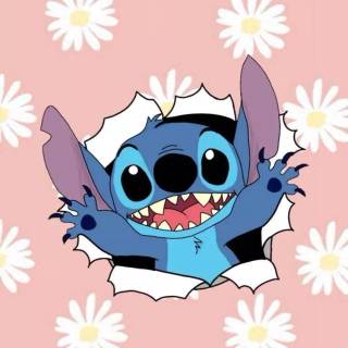 Funny Stitch collage wallpaper