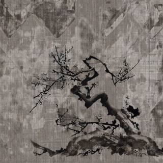 Sakura monochrome wallpaper