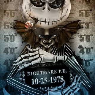 Christmas skulls wallpaper