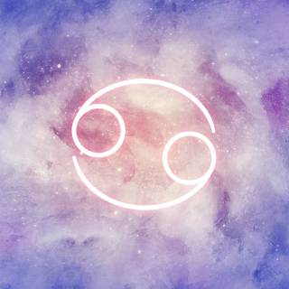 Zodiac Cancer pink wallpaper