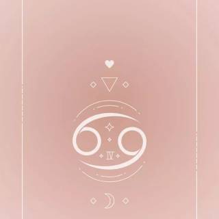 Zodiac Cancer pink wallpaper