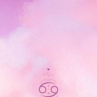 Zodiac Cancer pink wallpaper