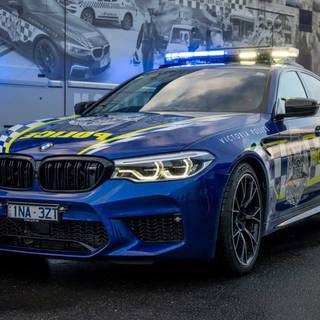 BMW police race car wallpaper