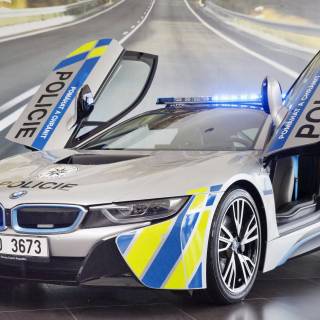 BMW police race car wallpaper