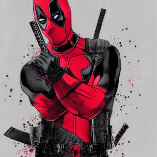 Deadpool and Stitch wallpaper