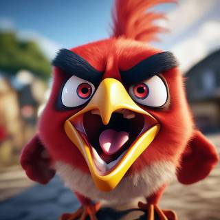 Angry Birds funny wallpaper