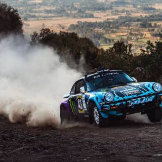 Old rally cars wallpaper