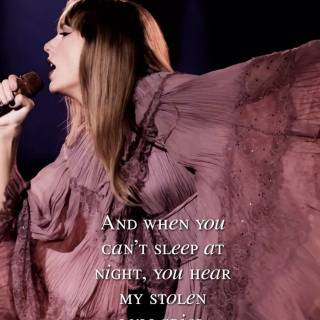 Taylor Swift Eras Tour lyrics wallpaper