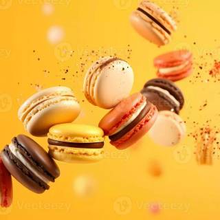 Falling cookies wallpaper