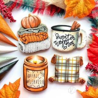 Autumn cookies wallpaper