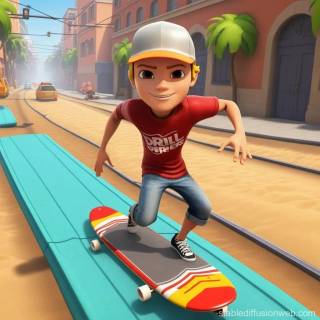 Subway Surfers 2D wallpaper