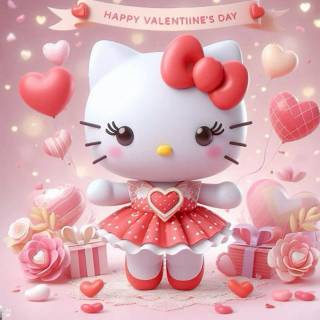 Hello Kitty Valentines Day PFP wallpaper