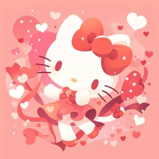 Hello Kitty Valentines Day PFP wallpaper