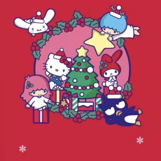 Sanrio Christmas phone wallpaper