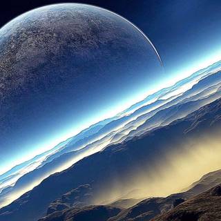 Realistic space wallpaper