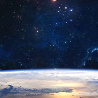 Realistic space wallpaper