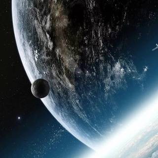 Realistic space wallpaper