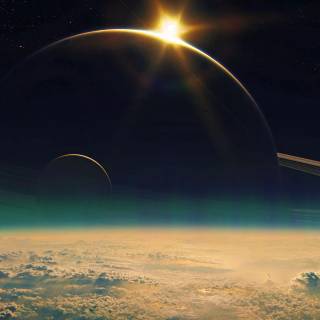 Realistic space wallpaper