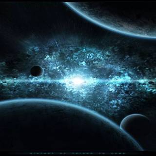 Realistic space wallpaper