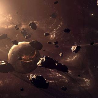 Realistic space wallpaper