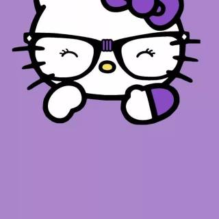 Light purple Hello Kitty wallpaper