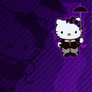 Purple Hello Kitty wallpaper