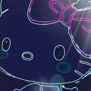 Purple Hello Kitty wallpaper