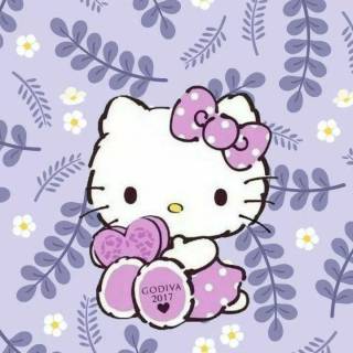 Purple Hello Kitty wallpaper