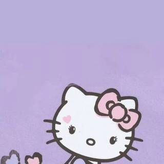 Purple Hello Kitty wallpaper