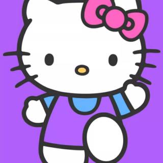 Purple Hello Kitty wallpaper