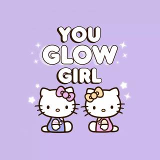 Purple Hello Kitty wallpaper