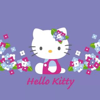 Purple Hello Kitty wallpaper