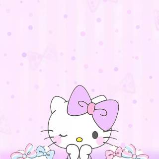 Purple Hello Kitty wallpaper
