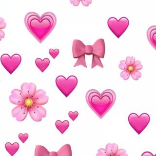Pink Emojis wallpaper