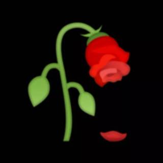 Rose iPhone Emoji wallpaper