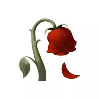 Rose iPhone Emoji wallpaper