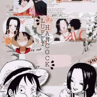 One Piece Luffy and Boa wallpaper