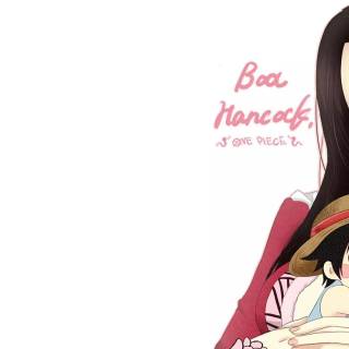 One Piece Luffy and Boa wallpaper