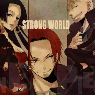 One Piece Luffy and Boa wallpaper